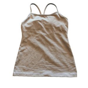Lululemon Power Y Tank *Luon *Purple Stripe" Size 6